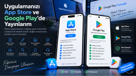 uygulamanızı App Store ve Google Play'de yayınlarım
