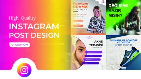 Instagram sayfanız için kurumsal post tasarımları hazırlarım