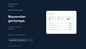 Yerel kayıtlı işe alım aday takip uygulaması