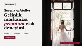 gelinlik markanıza premium web sitesi hazırlayabilirim