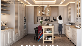 Fransız Mutfak Tasarımı - Ergonomik ve Endüstriyel