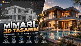 mimari 3D modelleme ve render tasarımları yaparım