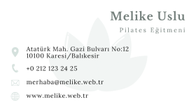 Modern ve Kurumsal Kartvizit Tasarımı