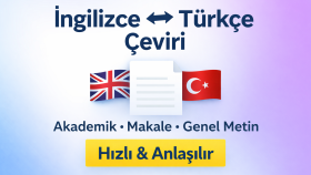 ingilizce türkçe çeviriler yaparım