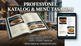 ürünlerinizi öne çıkaran şık katalog ve menü hazırlarım