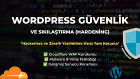 Wordpress güvenlik ve sıkılaştırma hizmeti veriyorum