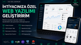 ihtiyacınıza özel web yazılımı geliştiririm