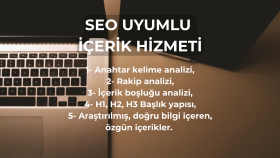 SEO uyumlu makalelerinizi hazırlayabilirim