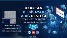 uzaktan bilgisayar, ağ ve sistem sorunlarınızı hızla çözerim