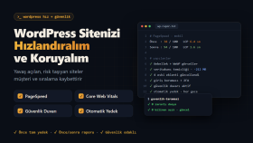 WordPress sitenizi hızlandırır ve güvenli hale getiririm