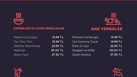 sizin için güzel menüler tasarlıyabilirim