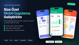 Flutter ile iOS ve Android mobil uygulama geliştiririm