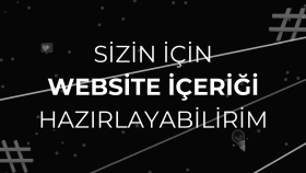 web siteniz için kaliteli ve SEO dostu içerik üretebilirim