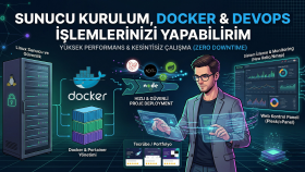sunucu kurulum, docker ve devops işlemlerinizi yapabilirim