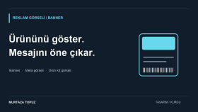 markanıza özel reklam görseli ve banner tasarlarım