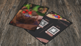 YEKPARE - Çift Taraflı QR Menü Katalog Tasarımı