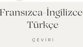 Fransızca/İngilizce Çeviri