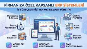 firmanıza özel kapsamlı ERP sistemi geliştirebilirim