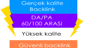 yüksek kalite DA/PA, +60/100 kaliteli backlink sağlıyorum