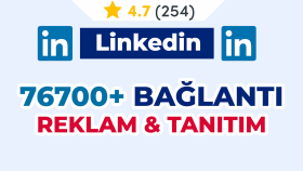 Linkedin'de 76.700'ü geçik bağlantıma reklamınızı yaparım