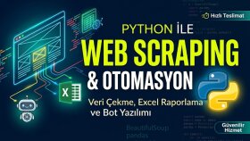 Python ile otomatik veri çekme ve bot yazılımı yapabilirim