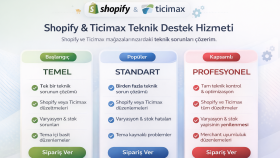 Shopify ve Ticimax mağazalarındaki teknik sorunları çözerim