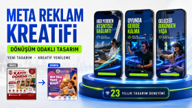 meta reklamları için dönüşüm odaklı kreatif tasarlarım