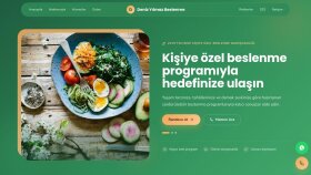 Diyetisyenler İçin Profesyonel Web Sitesi