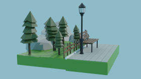 Yapmış olduğum bir park modeli