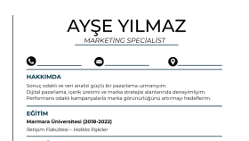 ATS uyumlu özgeçmiş ve ön yazı hazırlıyorum