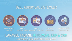 ihtiyaçlarınıza uygun erp ve crm çözümleri geliştirebilirim