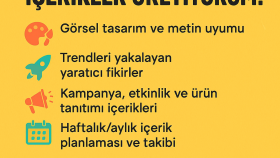 sosyal medya için yaratıcı, etkileyici içerikler üretiyorum