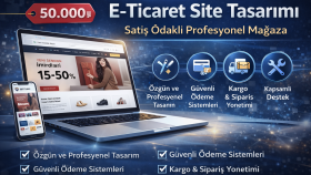 e-ticaret site tasarımı satış odaklı profesyonel yaparım