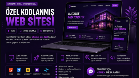özel kodlanmış modern ve hızlı web siteleri yaparım