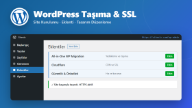 WordPress sitenizi taşır ve SSL kurulumunu yaparım