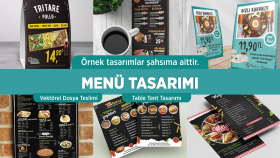 restaurantlarınız için menü tasarlarım