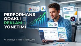 performans odaklı bir şekilde reklamlarınızı yönetirim