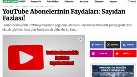 Youtobe abonelik çalışması