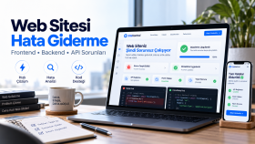 web sitenizdeki hataları tespit edip gideriyorum