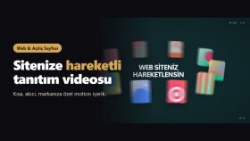 web siteniz için hareketli tanıtım motion videosu hazırlarım