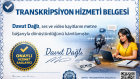 Profesyonel Transkripsiyon Hizmeti