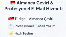 Almanca E-mail yazar ve Türkçe-Almanca çeviri yaparım