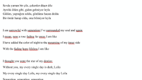 Lyrics Çevirim