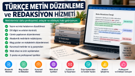 Türkçe metinlerinizin yazım hatalarını düzeltirim