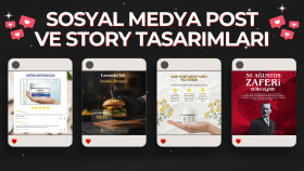 sosyal medya hesaplarınız için post ve story tasarlarım