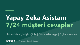 işletmenize 7/24 cevap veren yapay zeka asistanı kurarım