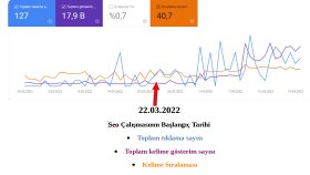 1 aylık Google Aşkı Seo Çalışmamın Raporu