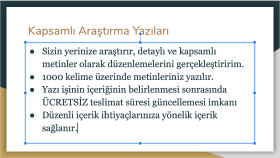 Kapsamlı Araştırma Yazıları