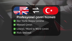 İngilizce-Türkçe-İngilizce çeviriler yapabilirim