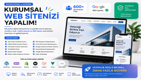 profesyonel ve modern kurumsal web sitenizi yapabilirim